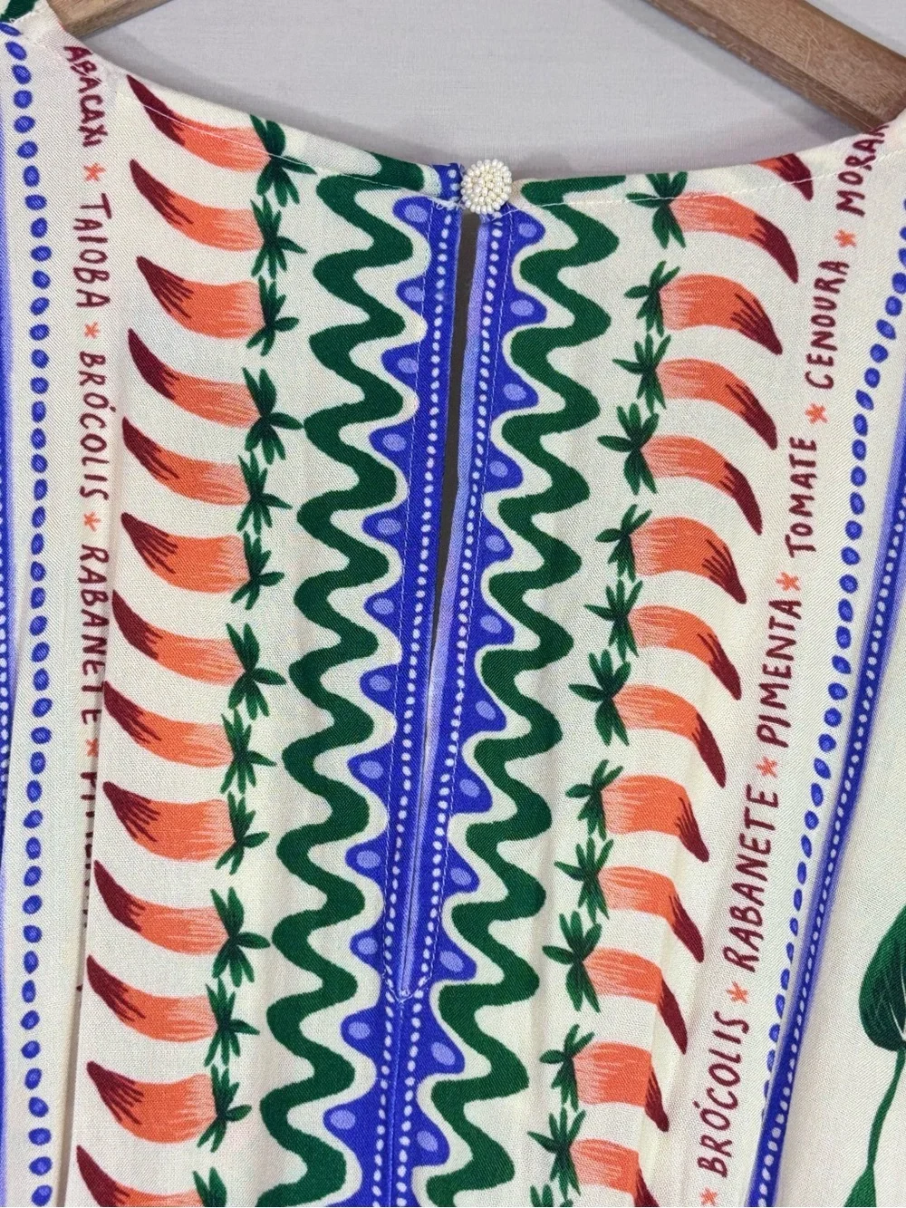 FARM Rio Anthropologie Tropical Botanical Tiered Maxi Dress Medium Boho - Picture 5 of 6
